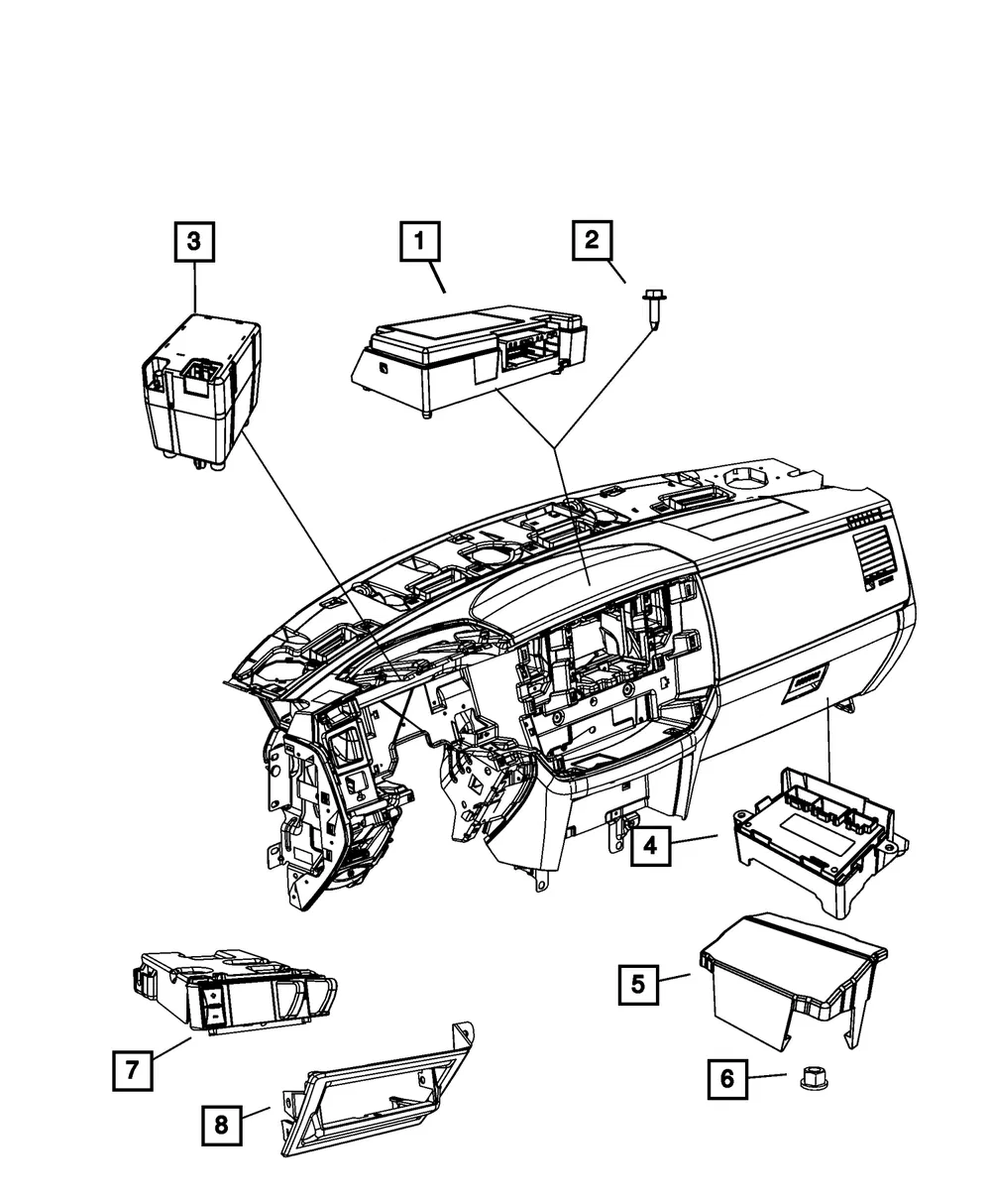 Module Cover - Mopar (56029432ac)
