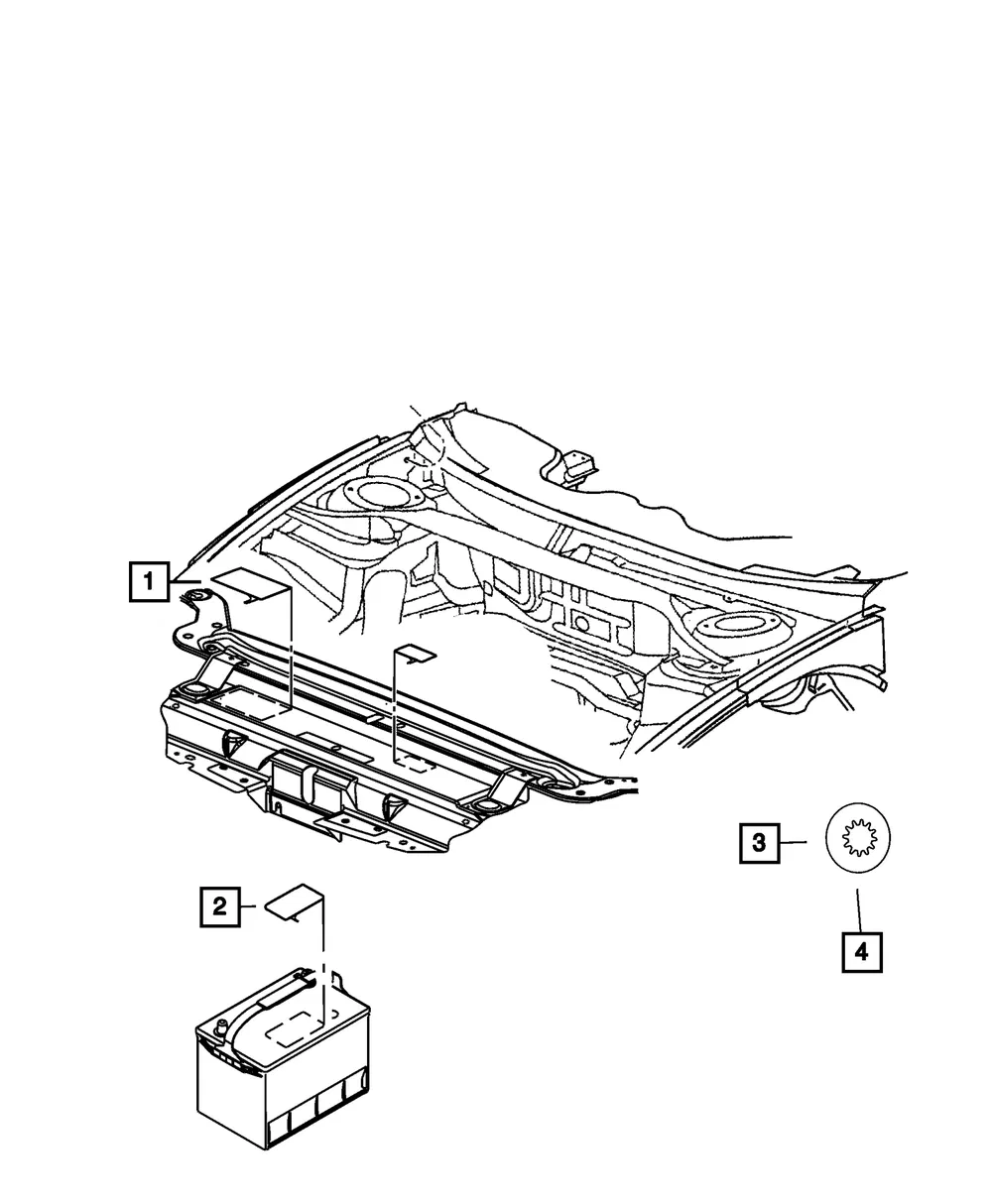 Battery Warning Label - Mopar (56029641aa)