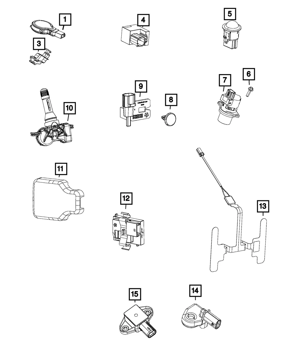 Acceleration Sensor - Mopar (56038974AA)