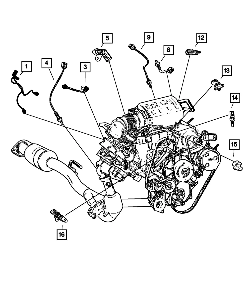 Oxygen Sensor, Right - Mopar (56041951AA)
