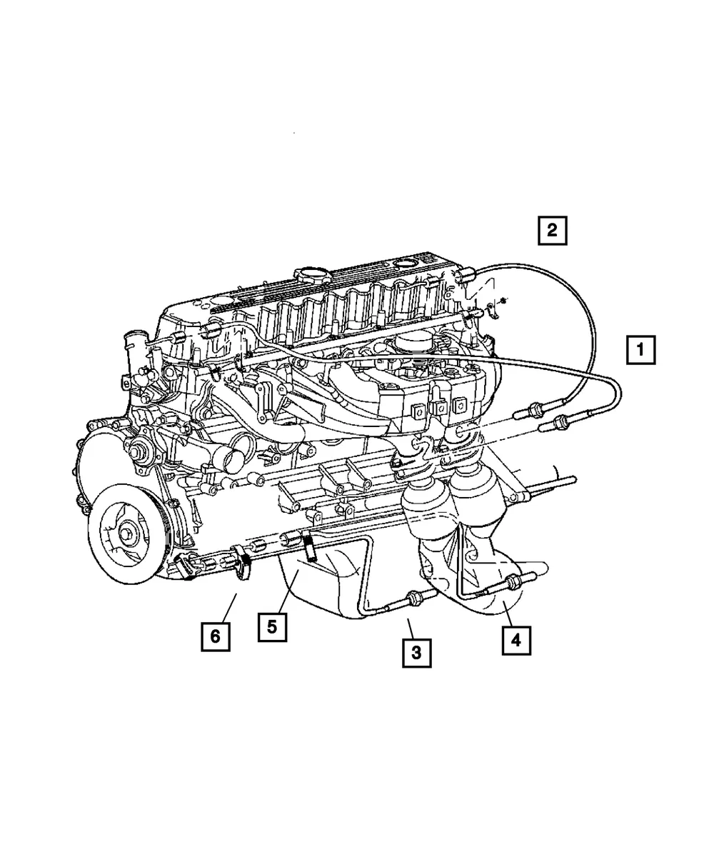 Oxygen Sensor Bracket - Mopar (56044191aa)