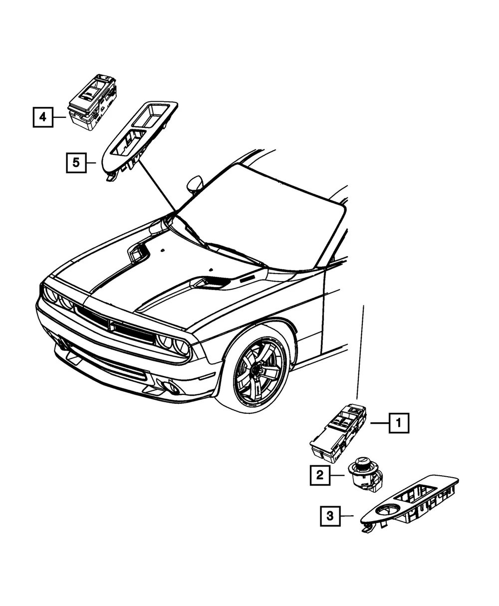 Mirror Switch - Mopar (56046631AA)