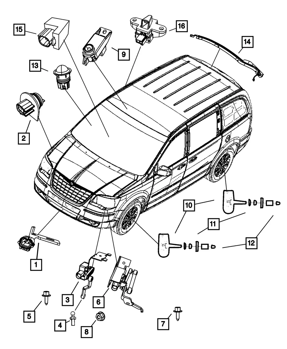 Pressure Sensor - Mopar (56054047AC)