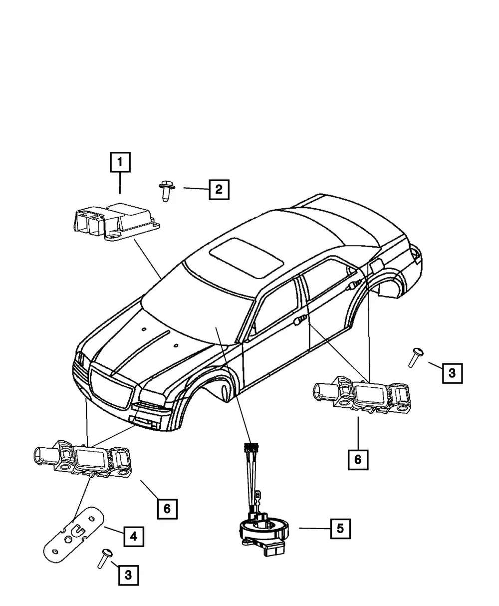 Acceleration Sensor - Mopar (56054085AA)