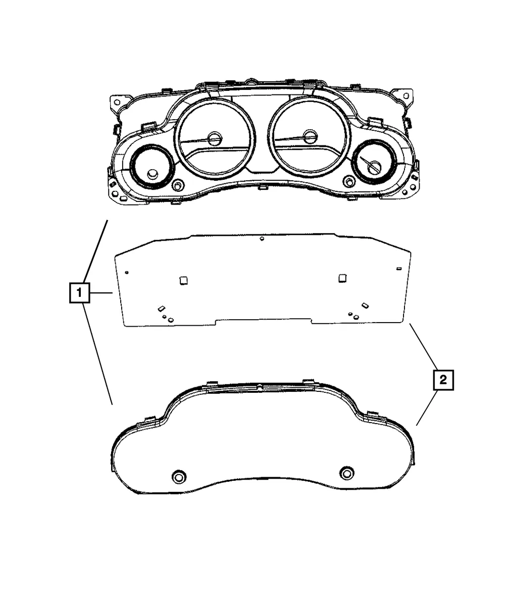 Instrument Panel Cluster - Mopar (56054392af)