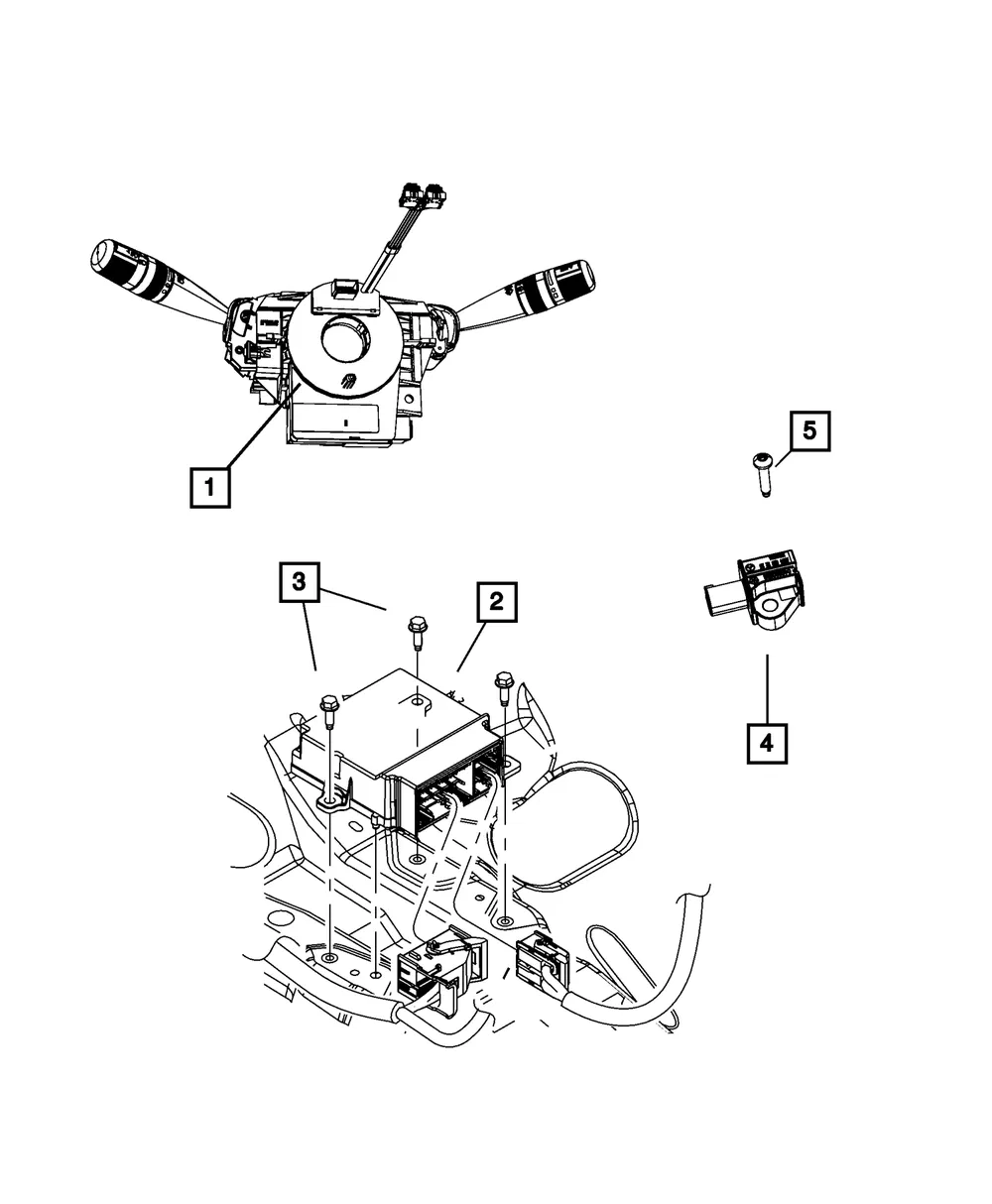 Air Bag Control Module - Mopar (56054666ae)