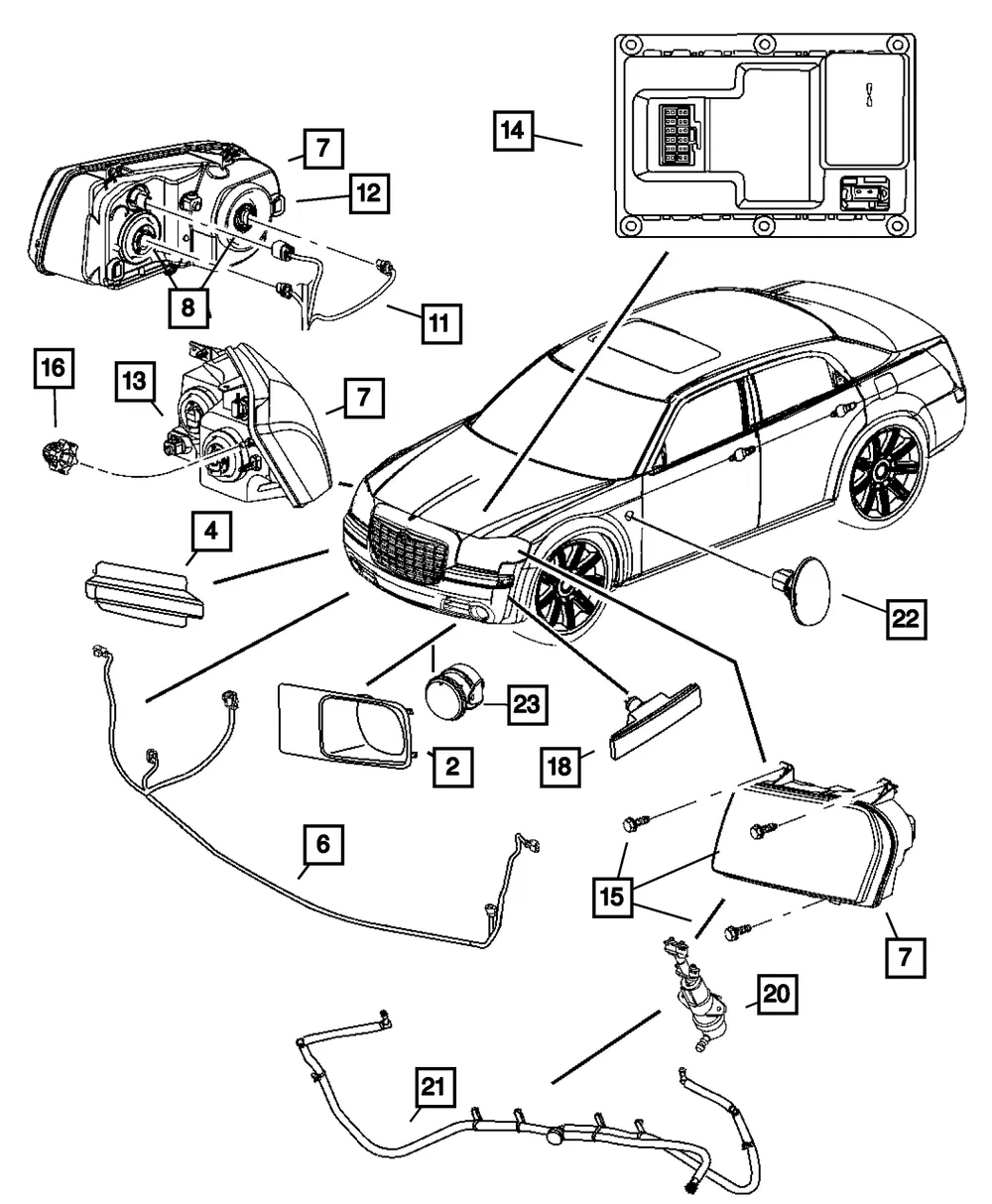 Headlamp Assembly - Driver's Side (LH) - Mopar (57010761AA)