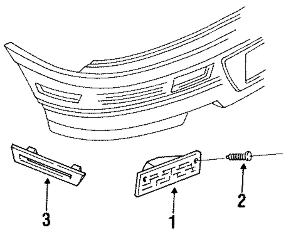 Reflector Rr Bpr Fascia - GM (5975869)