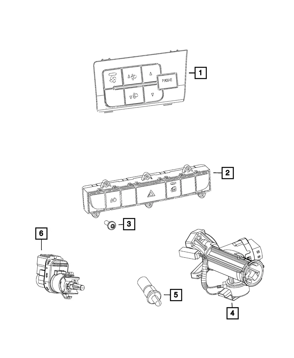 Multi-Function Switch - Mopar (5MT59JXWAA)