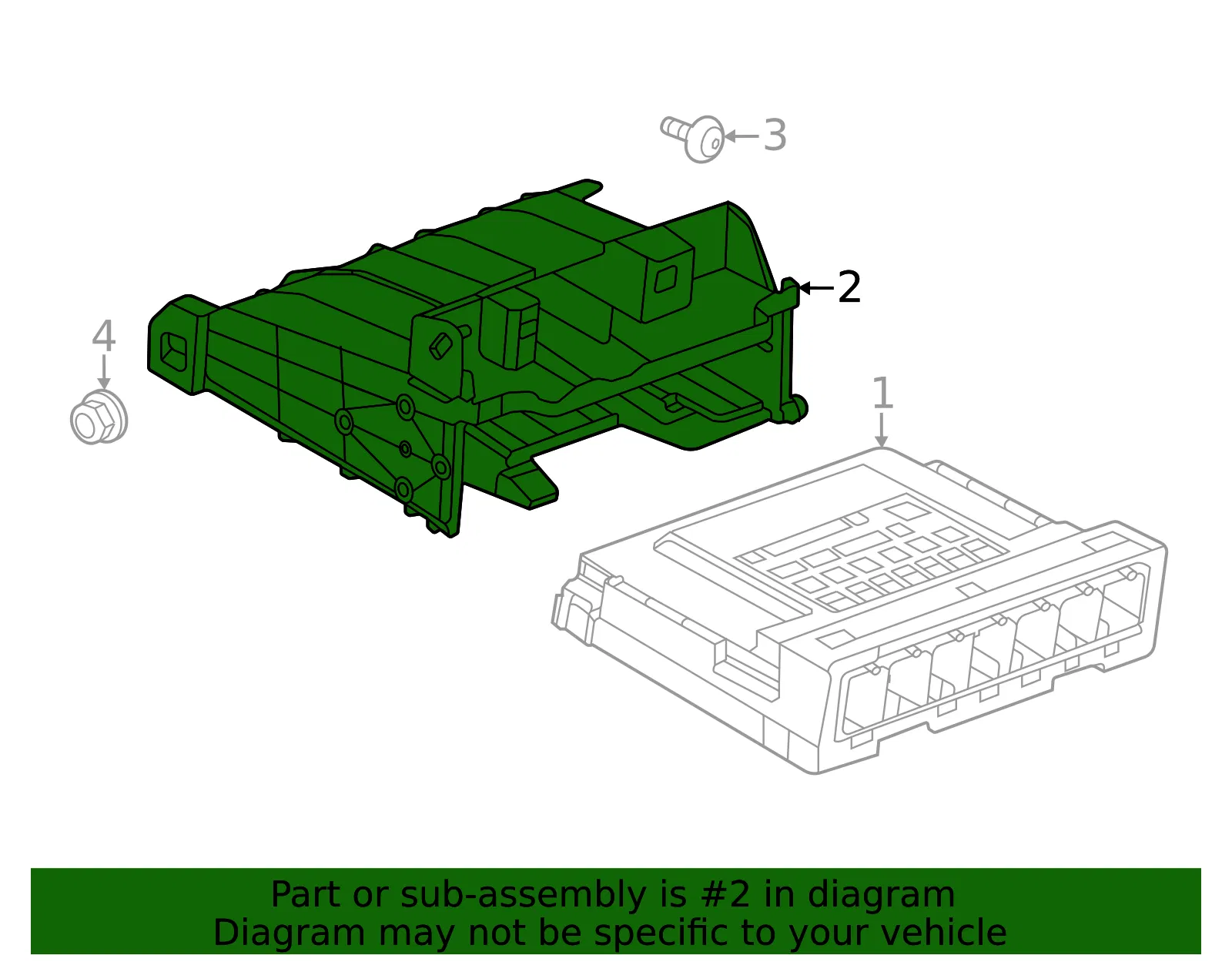 Body Control Module Bracket - GM (60004851)