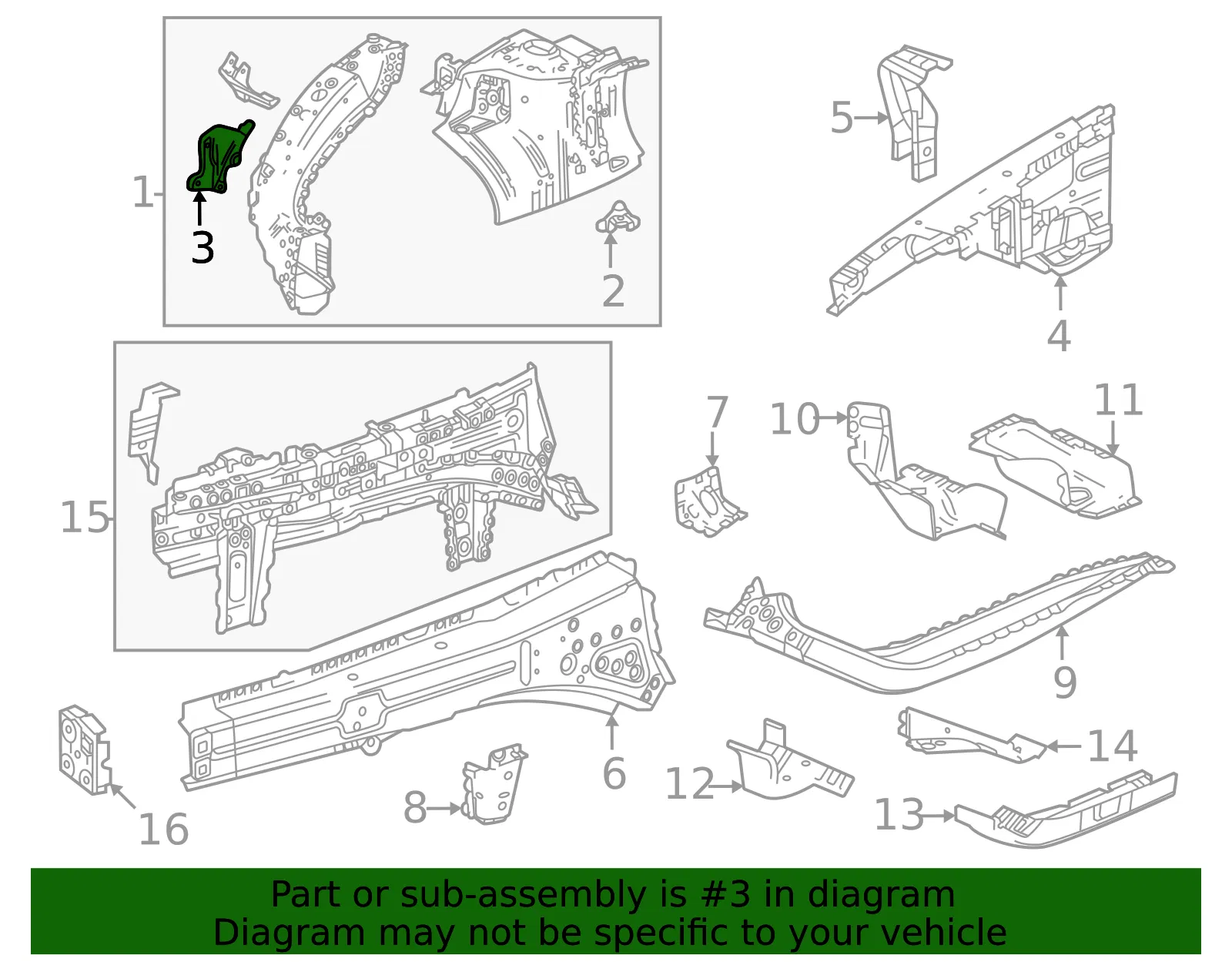 Headlamp Bracket - GM (60005388)
