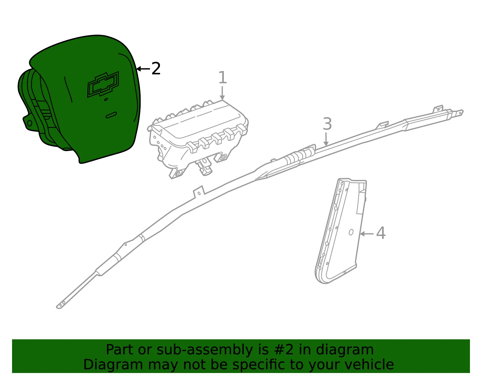 Driver Inflator Module - GM (60009015)