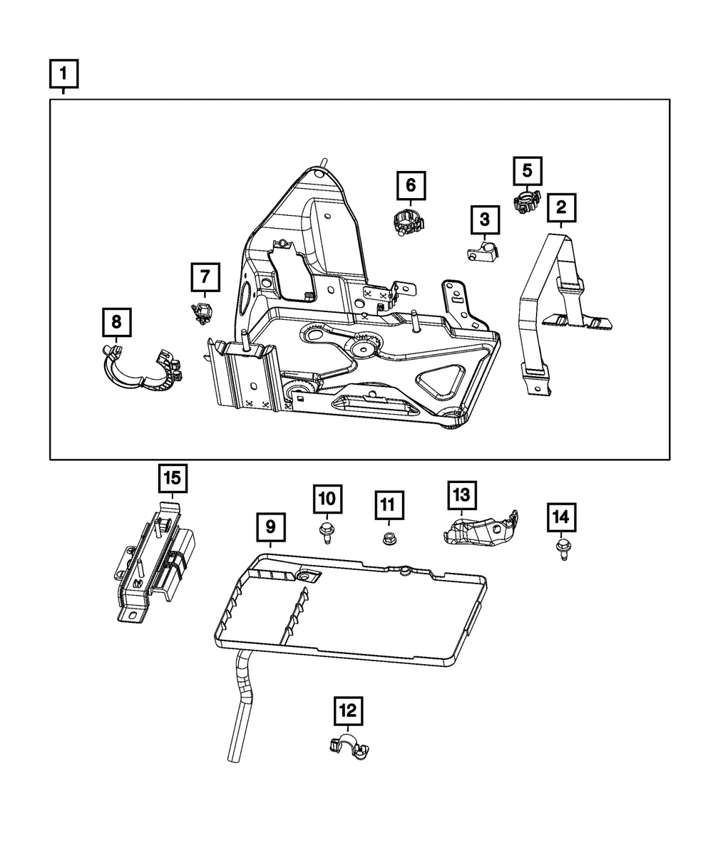 Sensor Clip - Mopar (6106048aa)