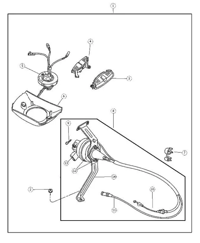Cruise Control Wiring Harness Clip - Mopar (6506545aa)