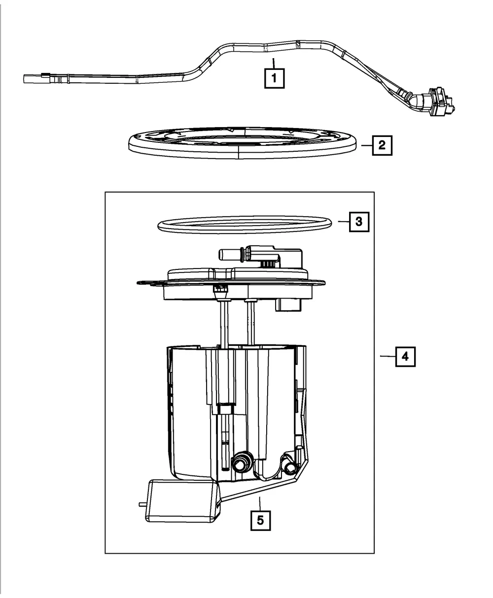 Fuel Pump/Level Unit Module Kit - Mopar (68003339AF)