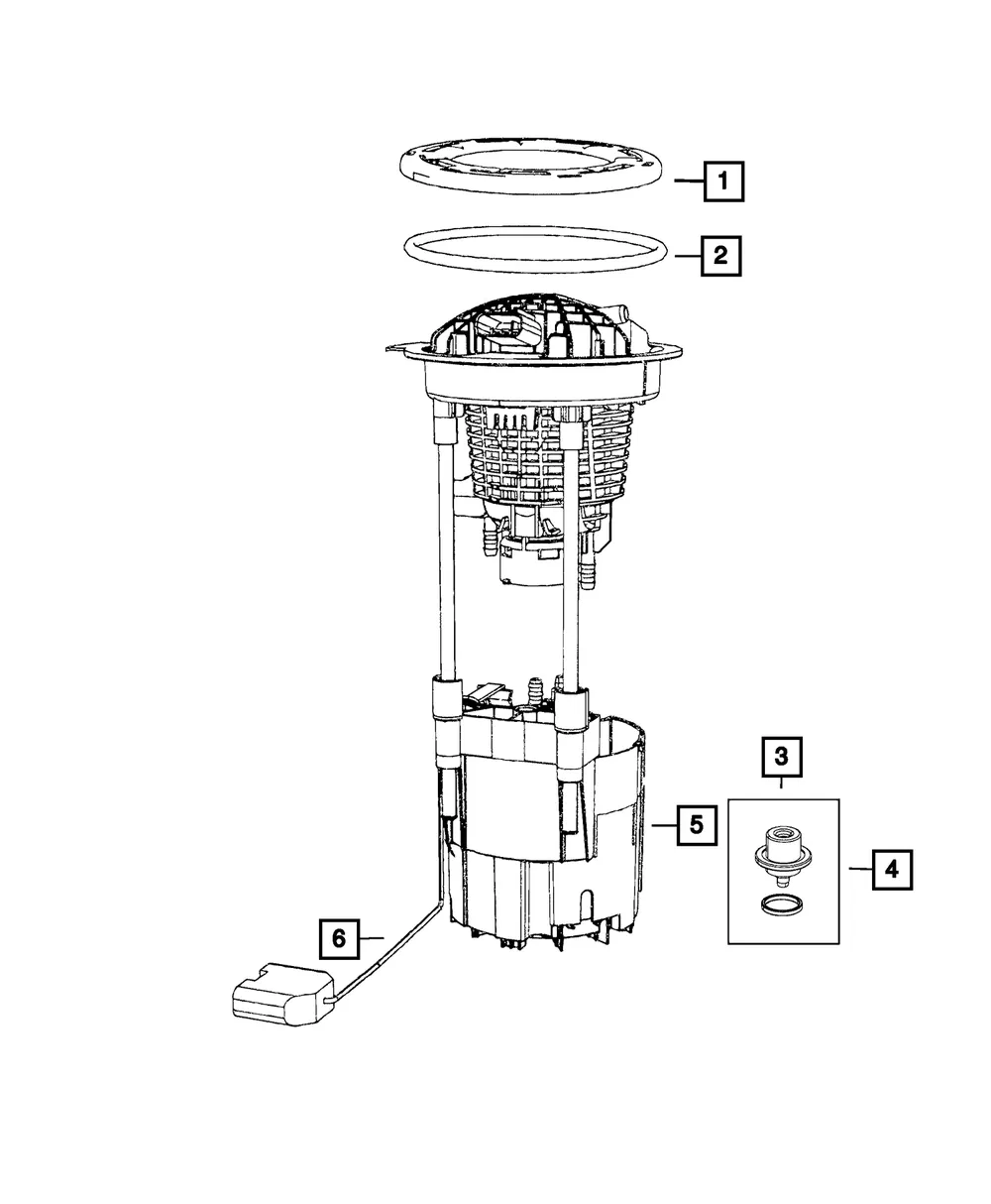 Fuel Pump/Level Unit Module Kit - Mopar (68004095AE)