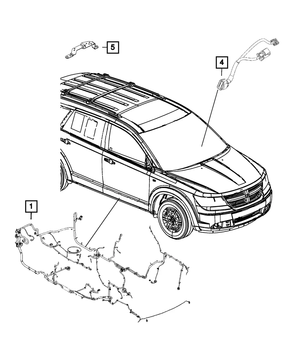 Wiring Bracket - Mopar (68018751ad)