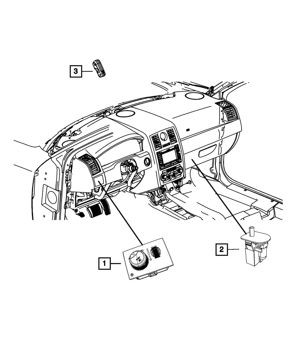 Headlamp Switch - Mopar (68019678AE)