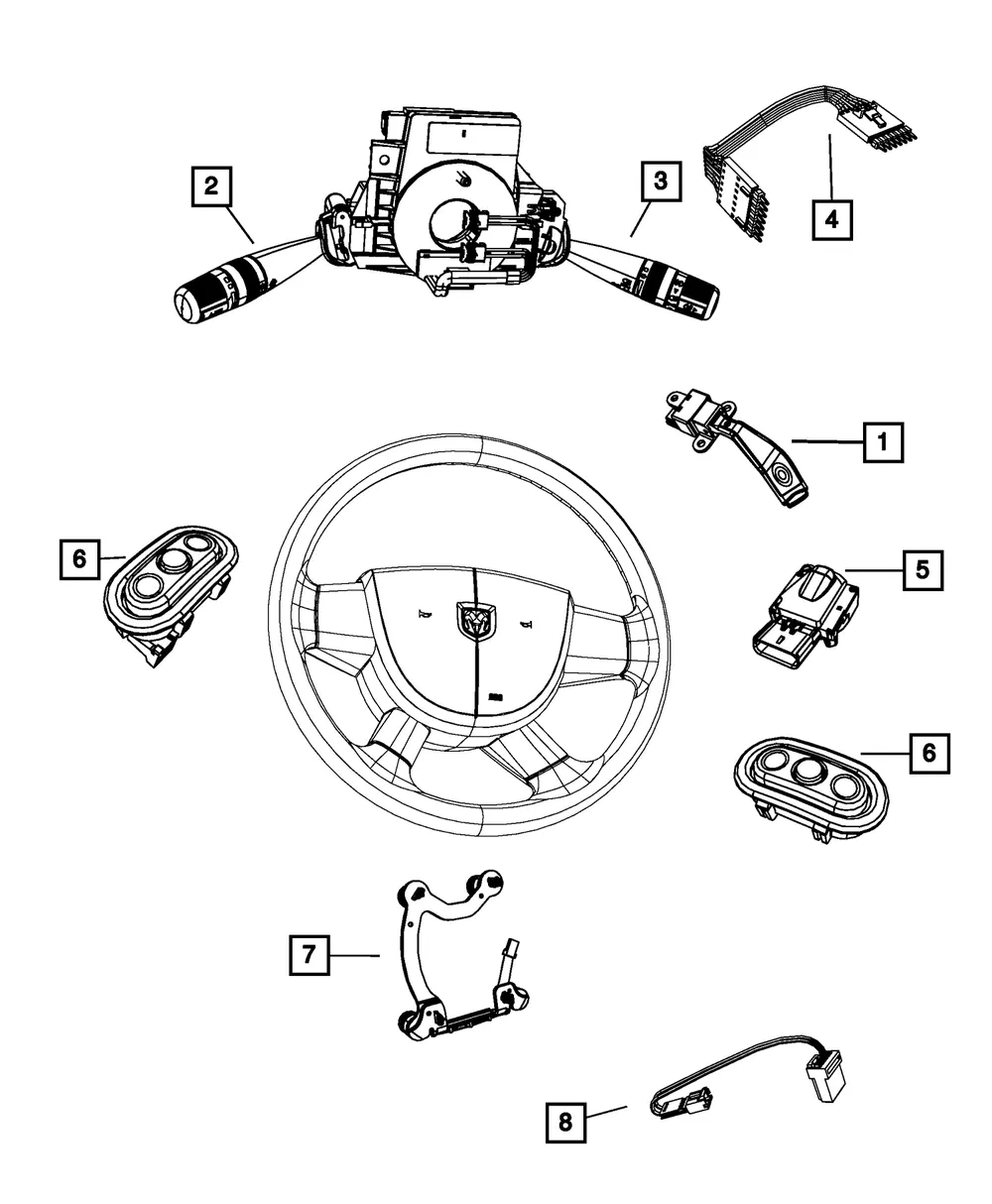 Ignition Switch - Mopar (68020927AA)