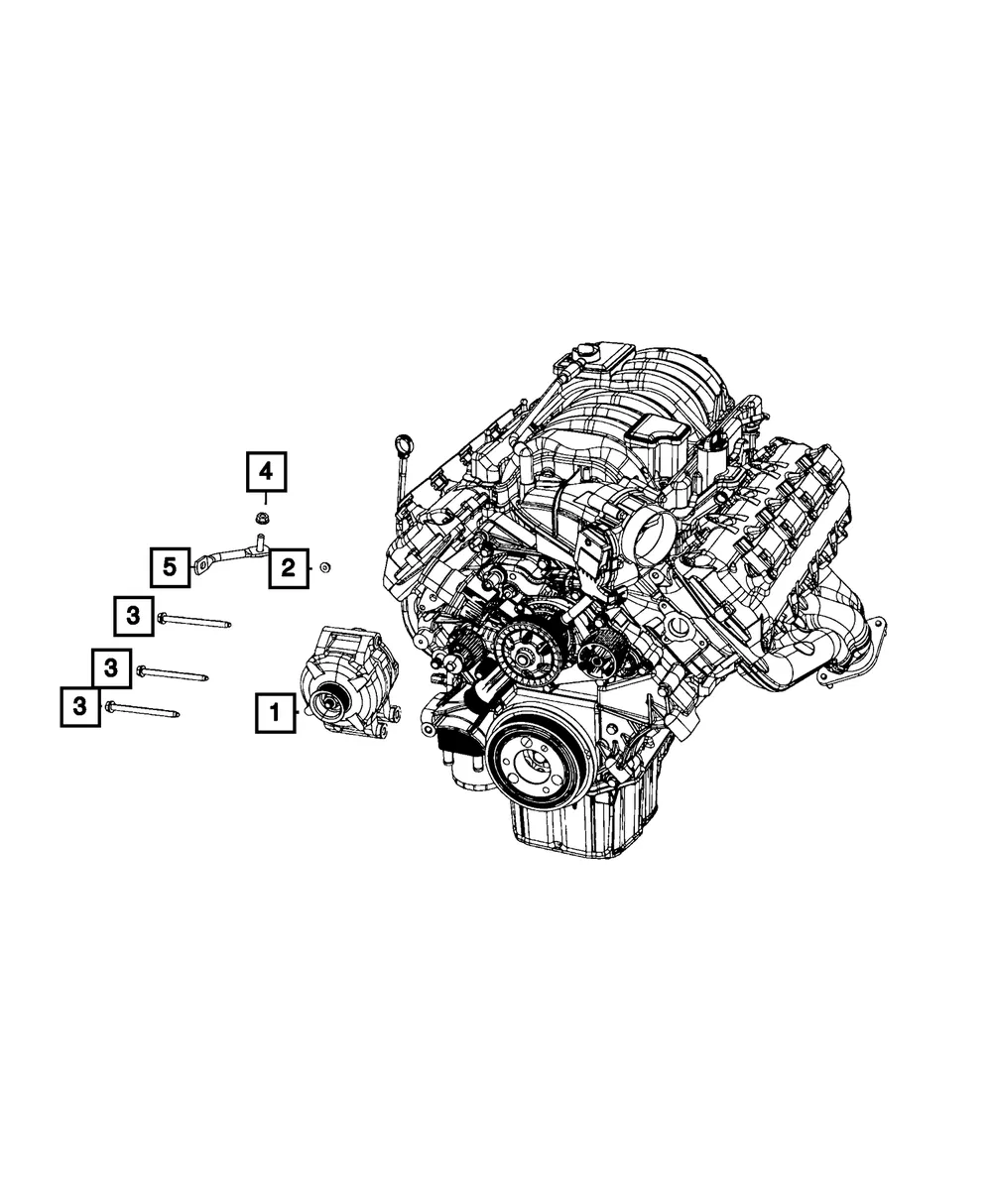Alternator Bracket - Mopar (68045250ac)