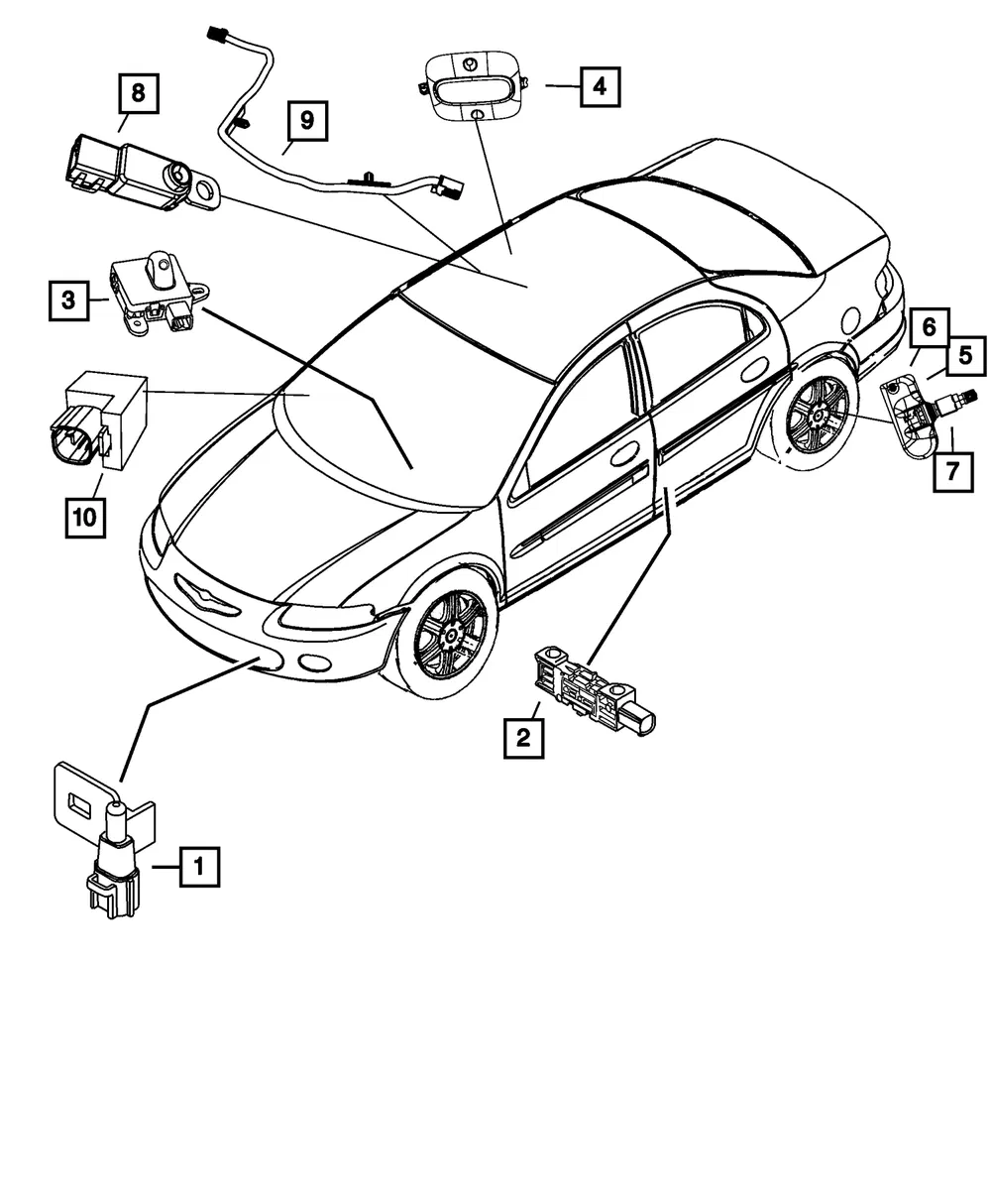 Impact Sensor - Mopar (68056162AA)