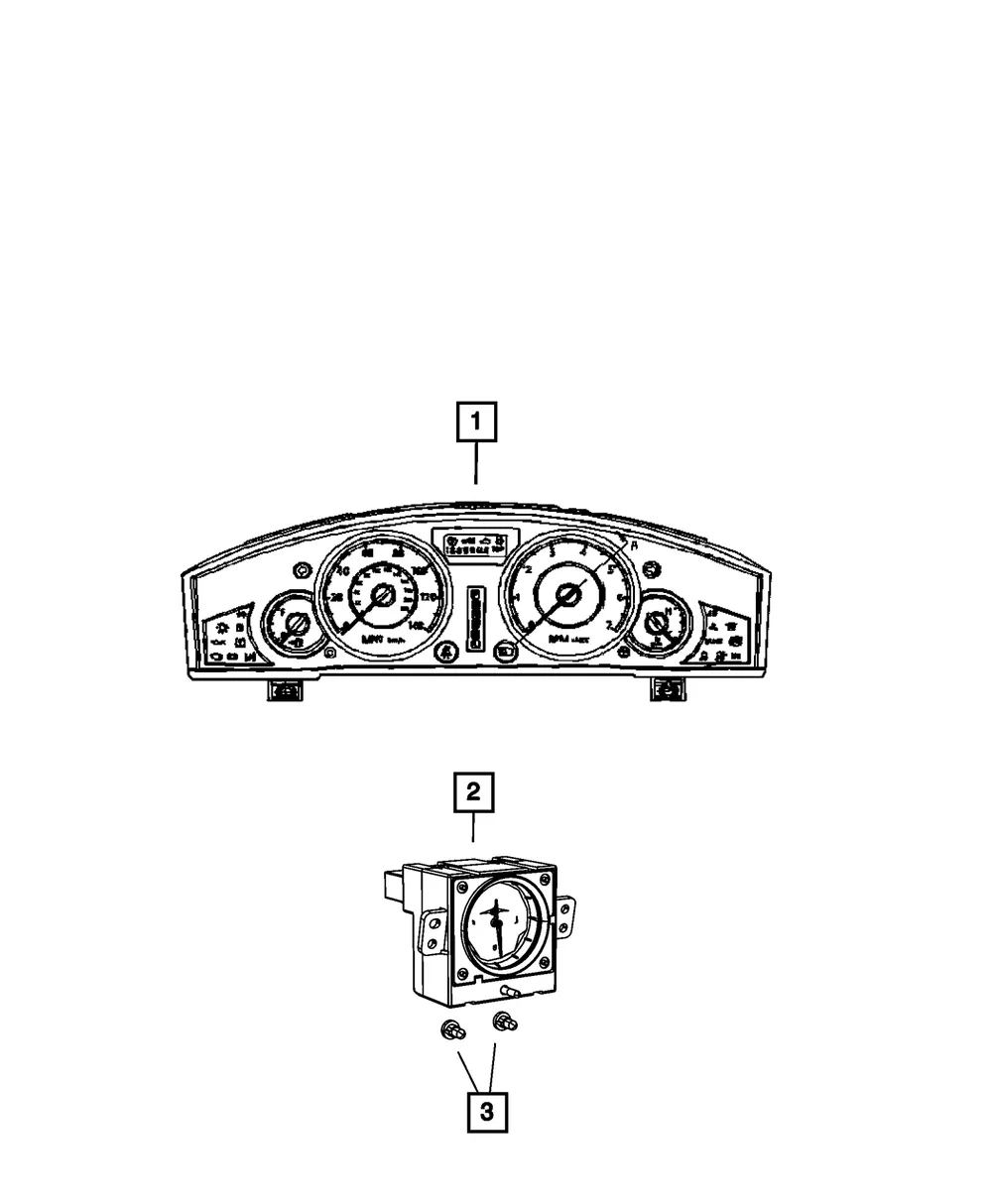 Instrument Panel Cluster - Mopar (68060566ac)