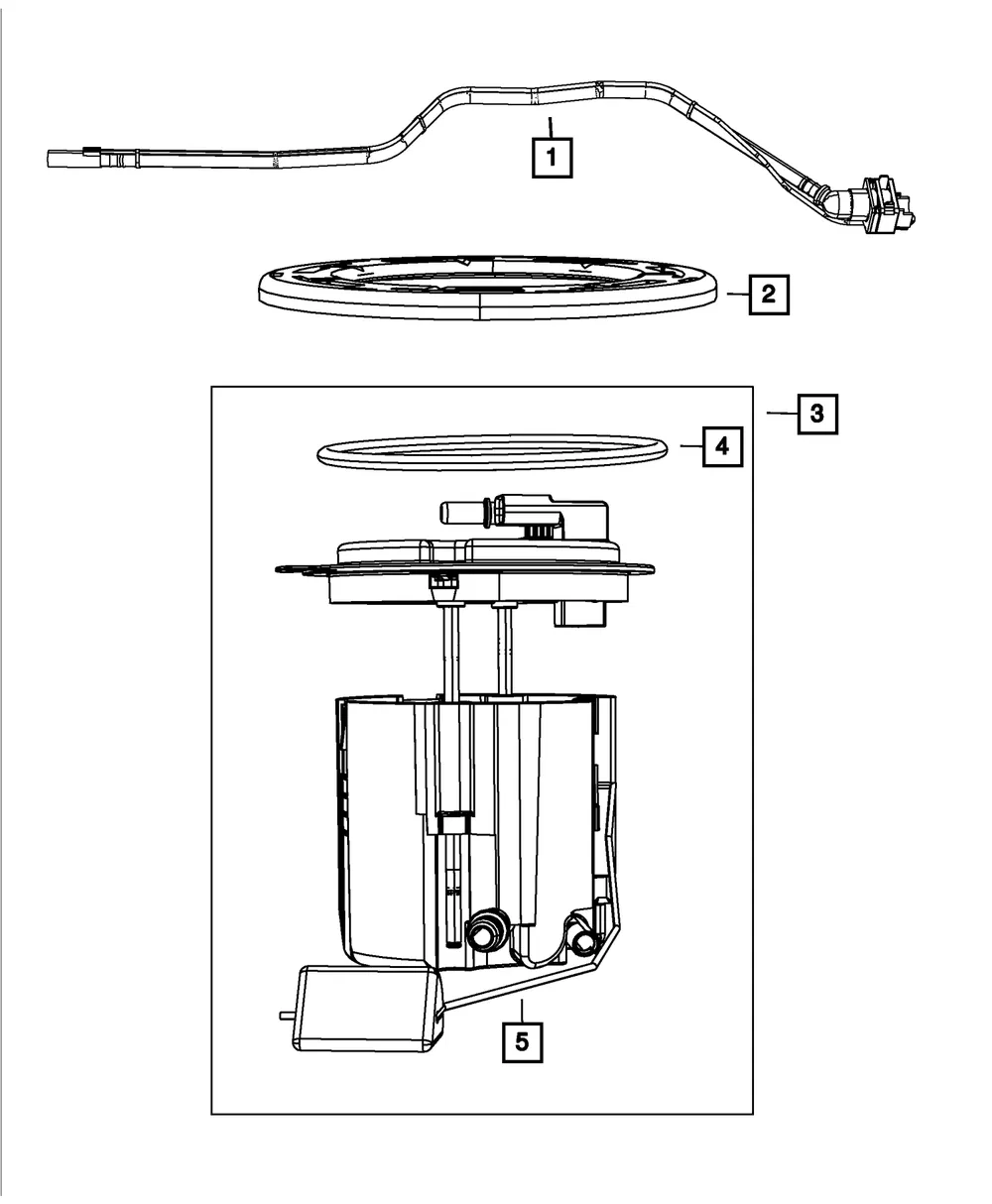 Fuel Pump/Level Unit Module Kit - Mopar (68065575AF)