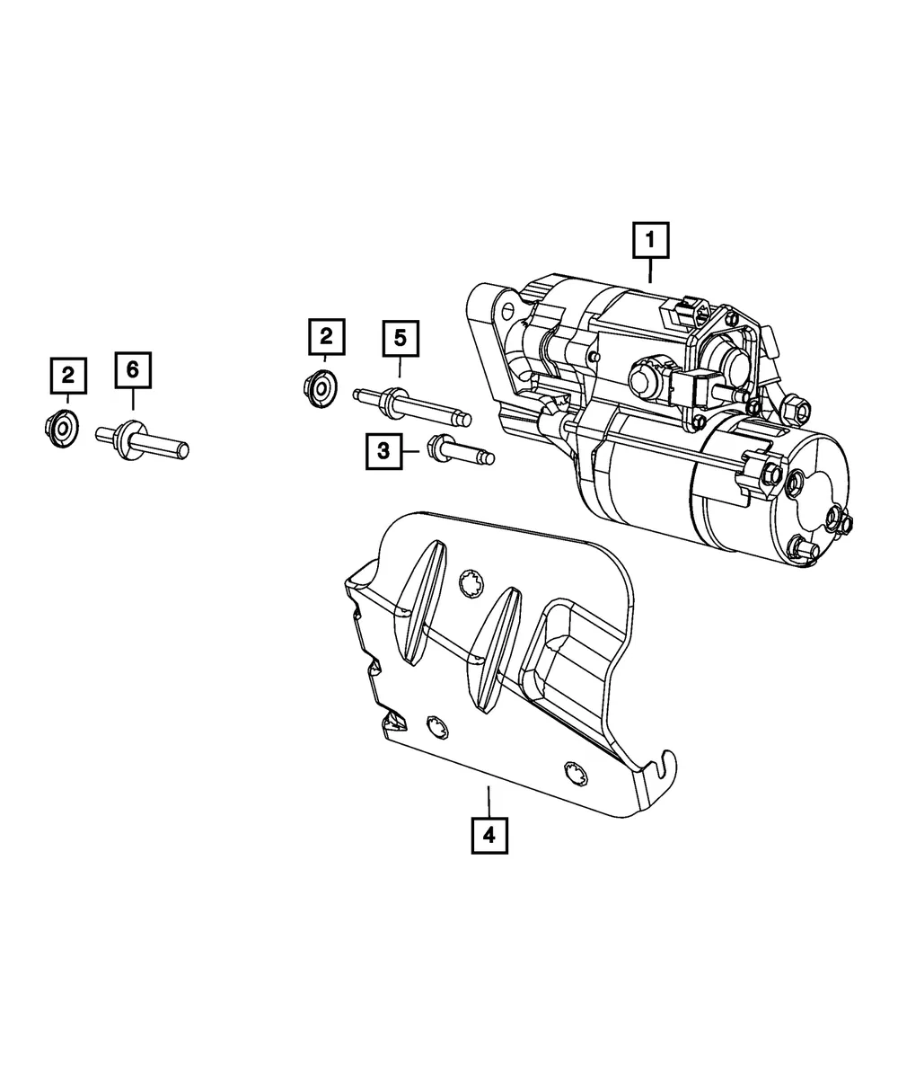 Engine Starter - Mopar (68066177AB)