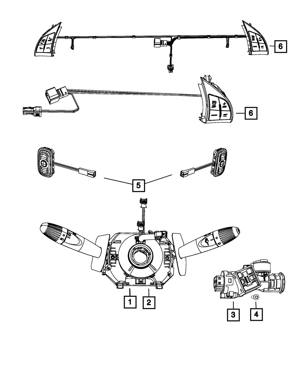 Ignition Switch - Mopar (68072198AB)