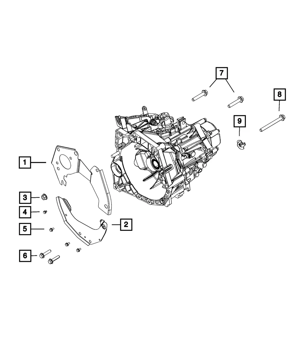 Oxygen Sensor Bracket - Mopar (68073111aa)