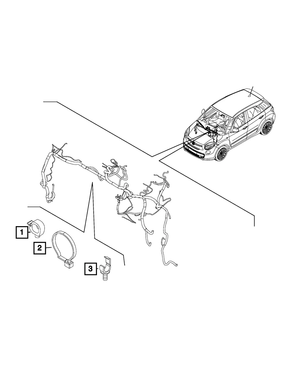 Sensor Clip - Mopar (68073117aa)