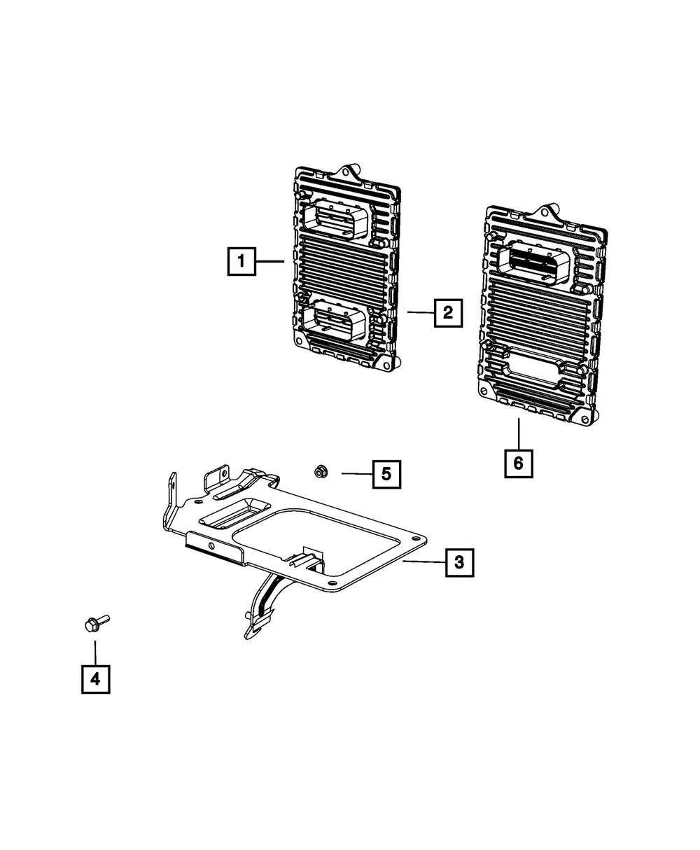 Engine Control Module Bracket - Mopar (68082660aa)