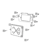 Powertrain Control Module Bracket - Mopar (68091899AC)