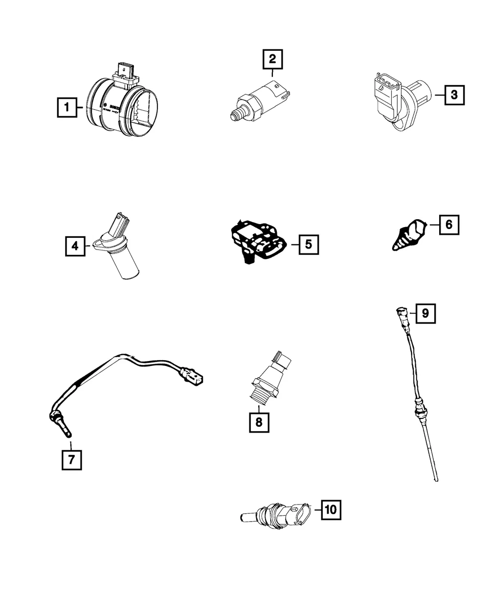 Temperature Sensor - Mopar (68098532aa)