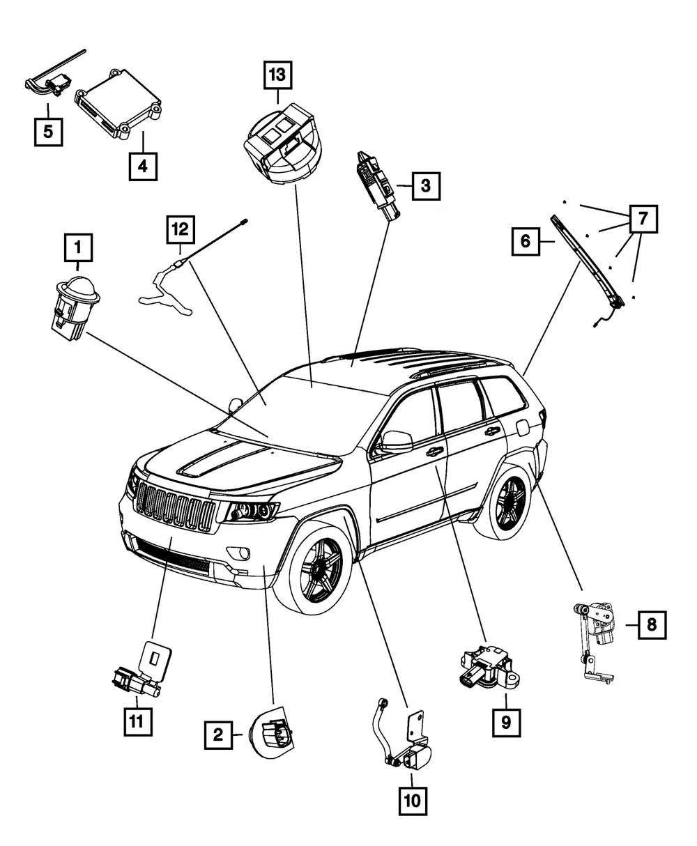 Sensor Clip - Mopar (68100274AA)