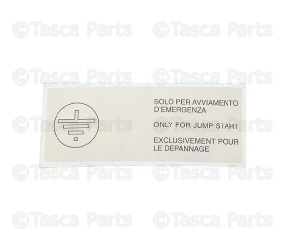 Battery Jump Start Label - Mopar (68100658AA)
