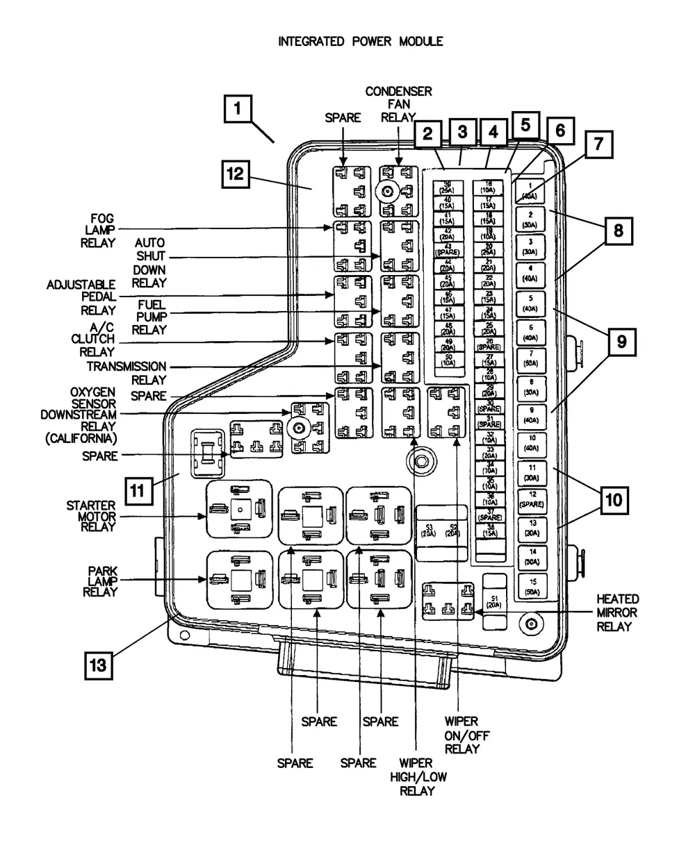 Micro Relay - Mopar (68100734aa)