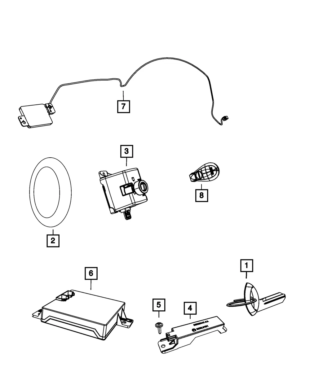 Wireless Ignition Node Receiver - Mopar (68105734AA)