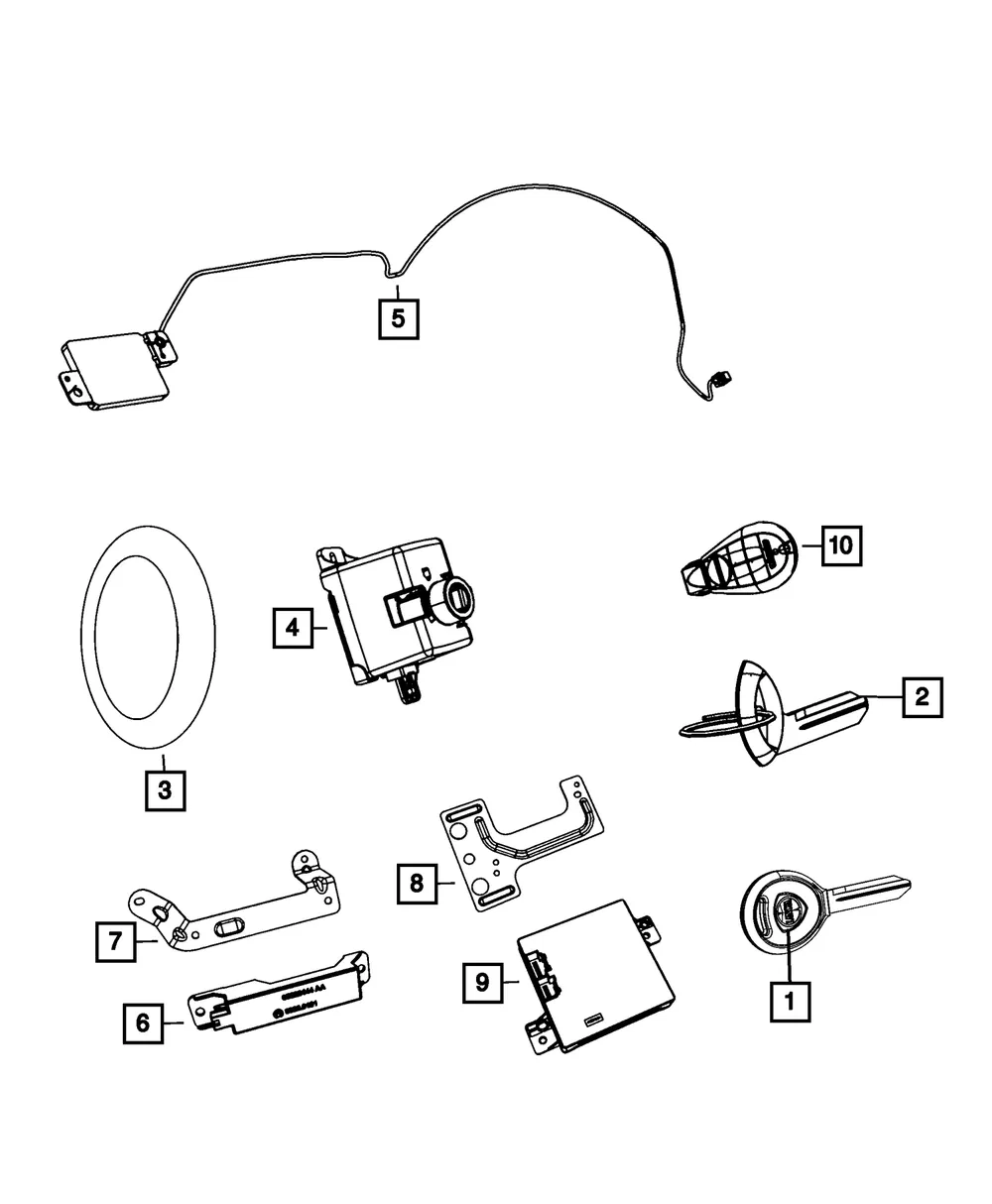 Wireless Ignition Node Receiver - Mopar (68105735AE)