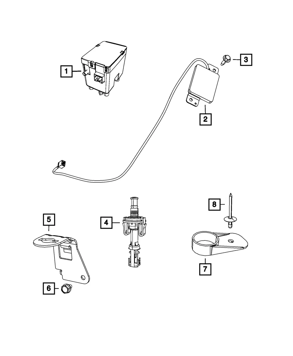 Wireless Ignition Node Receiver - Mopar (68105739AC)