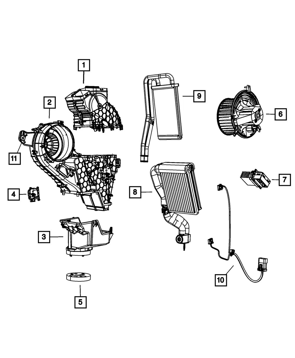 A/C And Heater Wiring - Mopar (68125546aa)