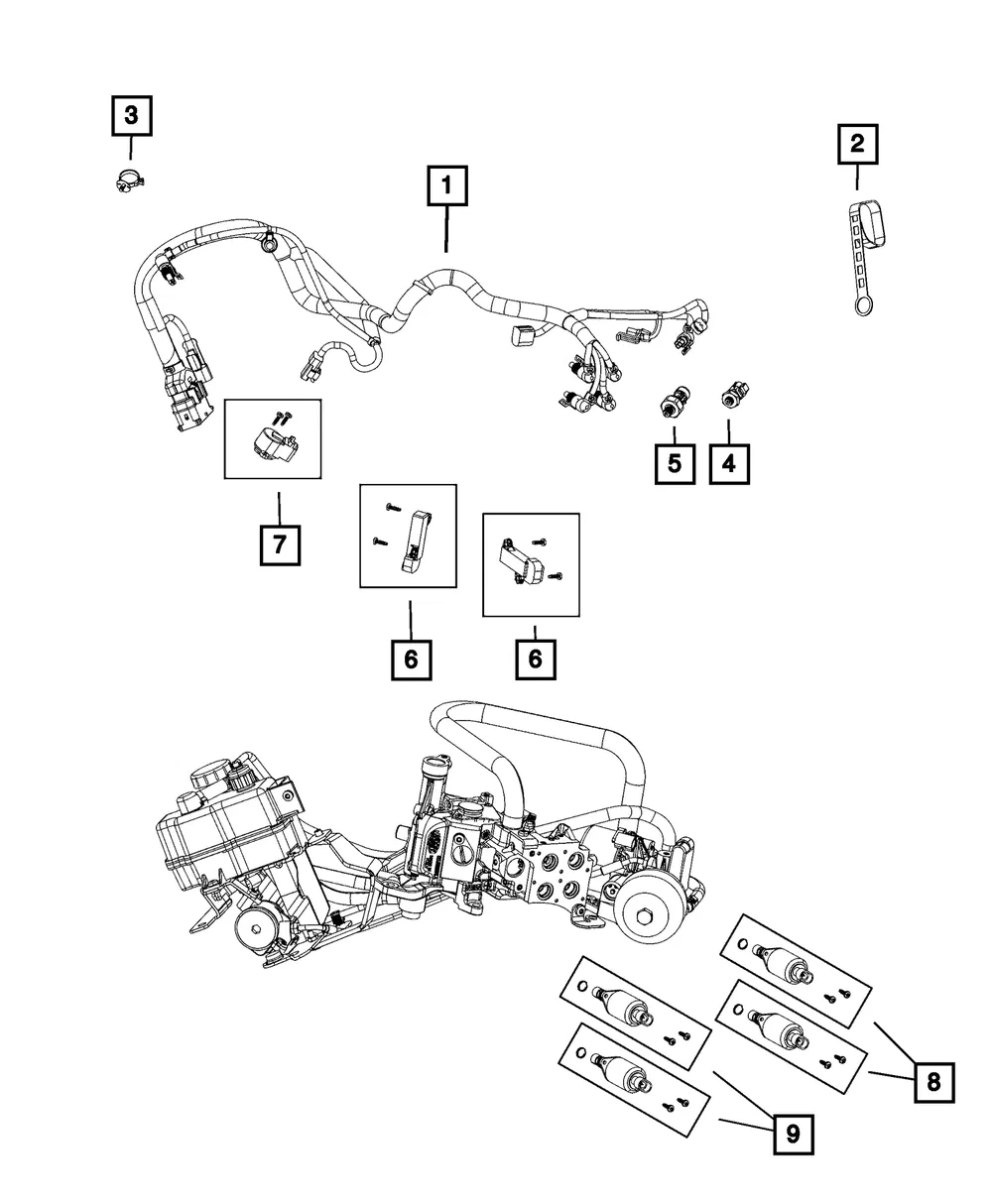 Wiring Clip - Mopar (68133131aa)