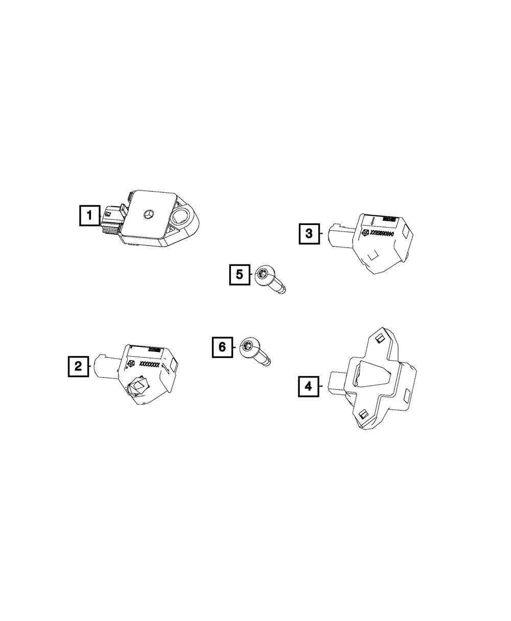 Acceleration Sensor - Mopar (68137947AA)
