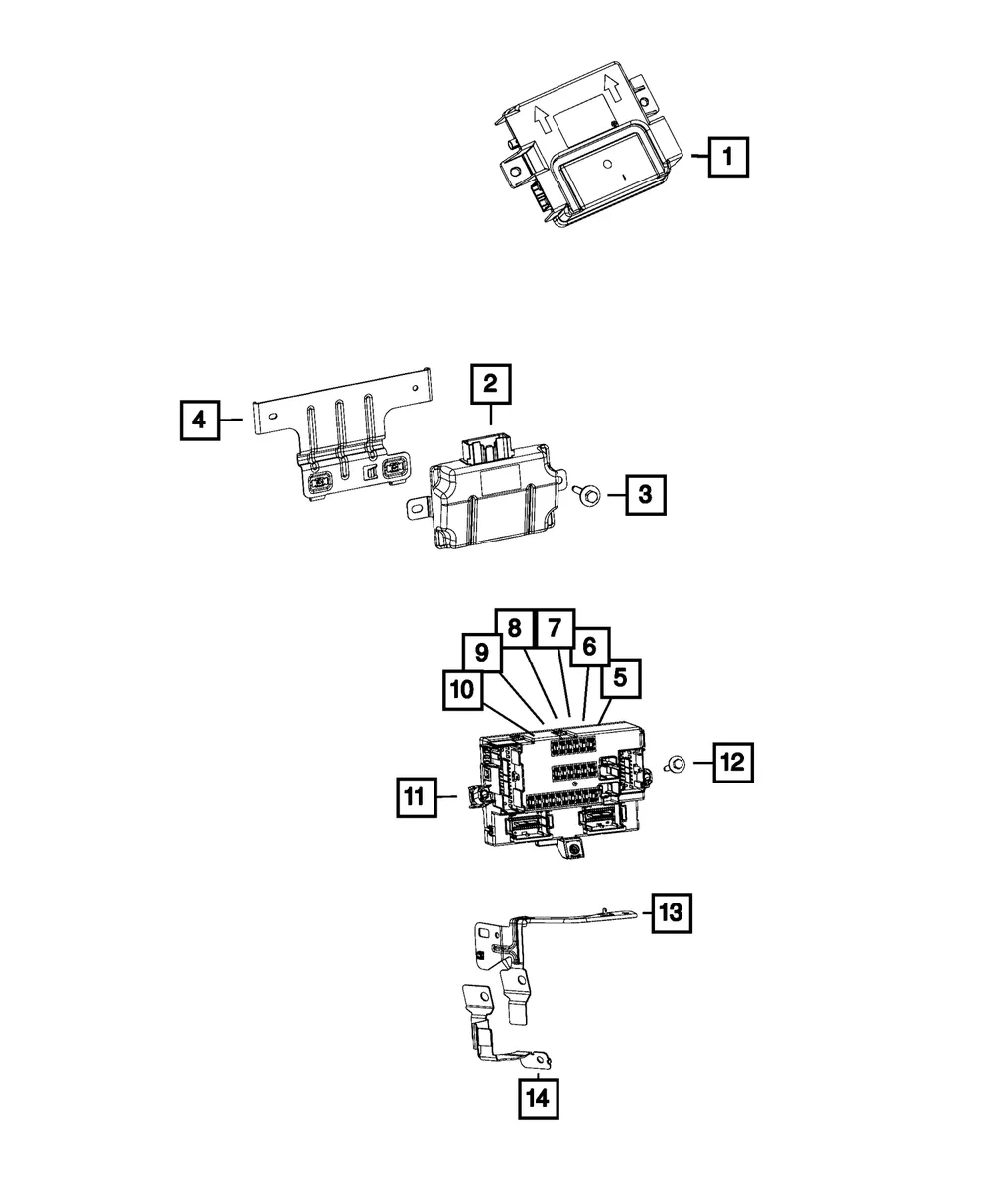 Body Controller Module - Mopar (68141880AJ)
