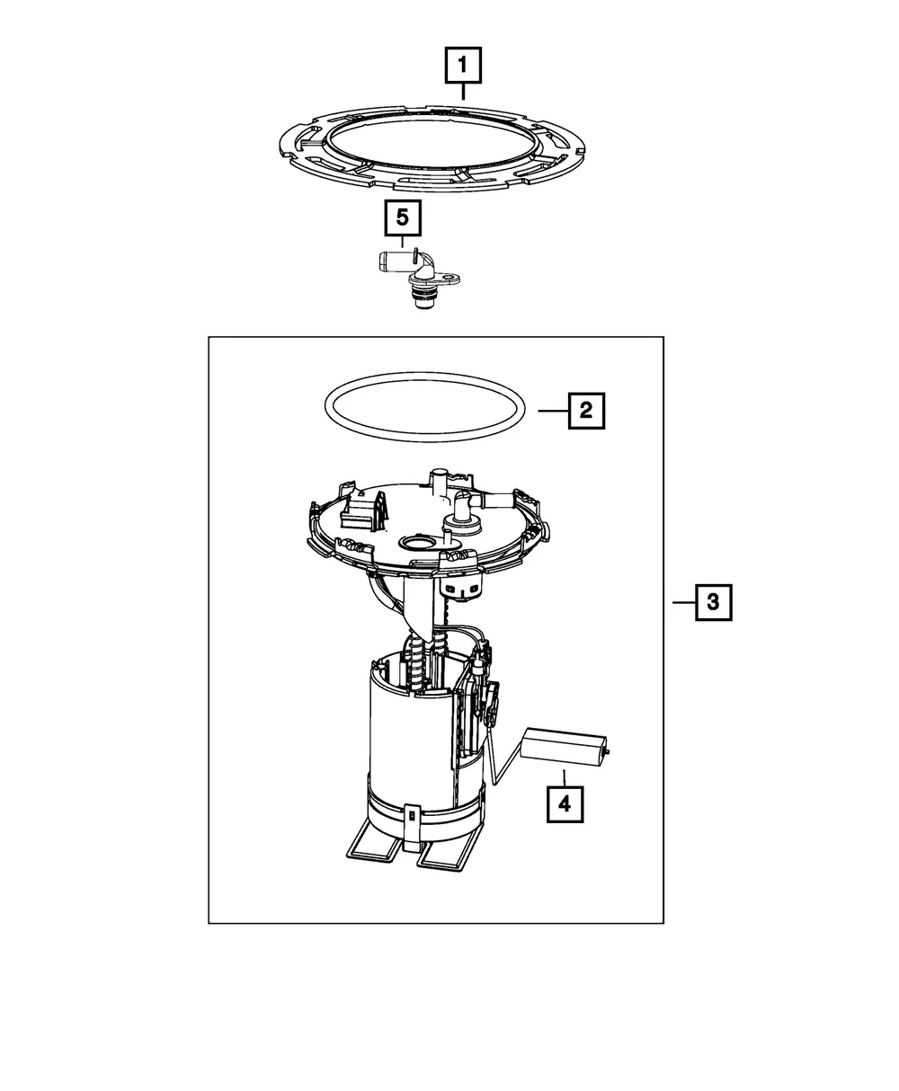 Fuel Pump/Level Unit Module Kit - Mopar (68143629AC)