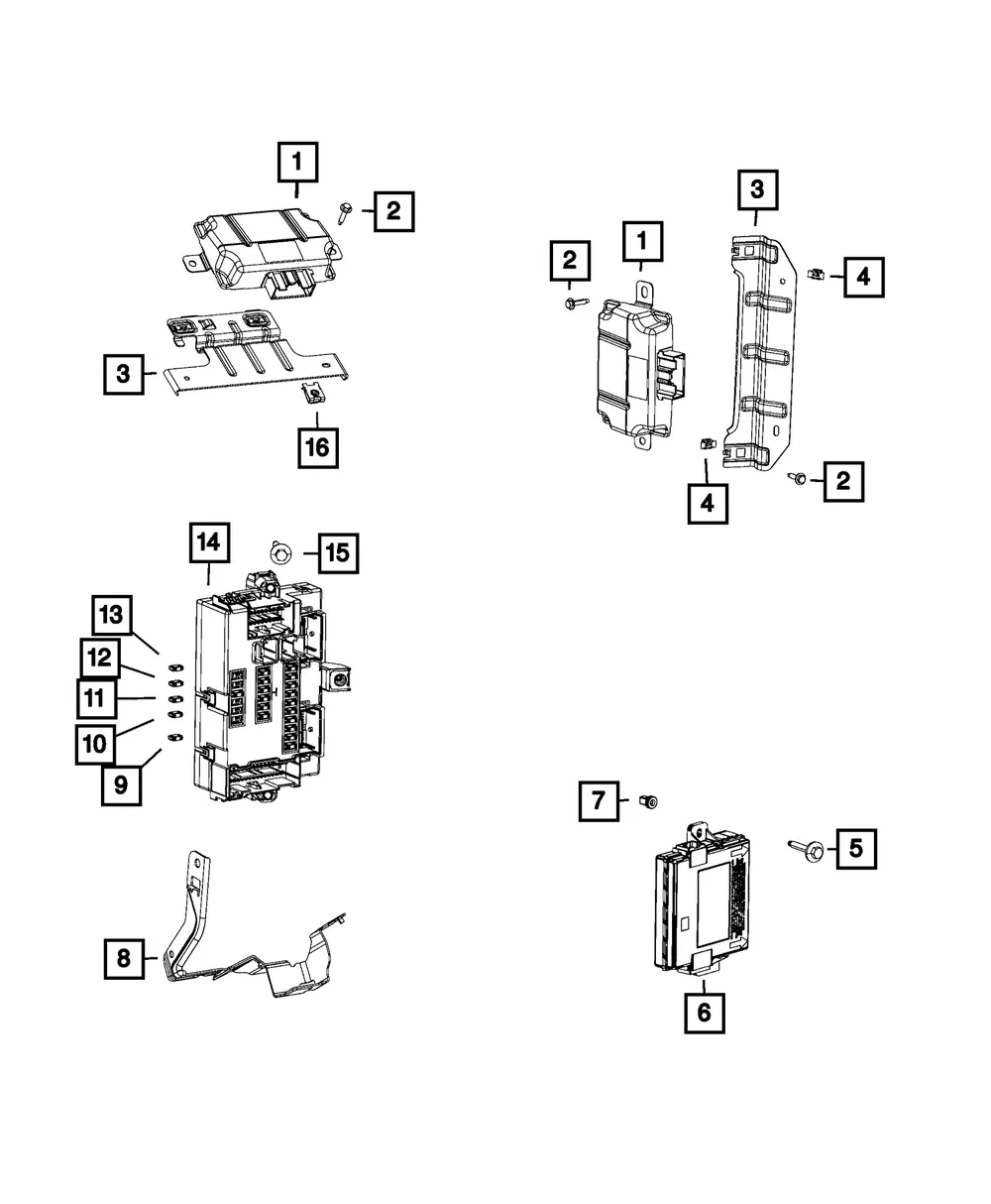 Body Controller Module - Mopar (68145625aj)