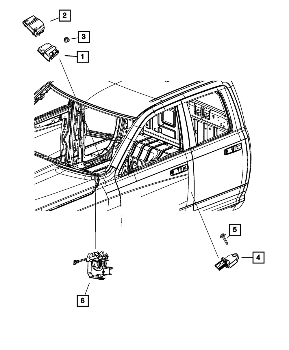 Occupant Restraint Module - Mopar (68148014aa)