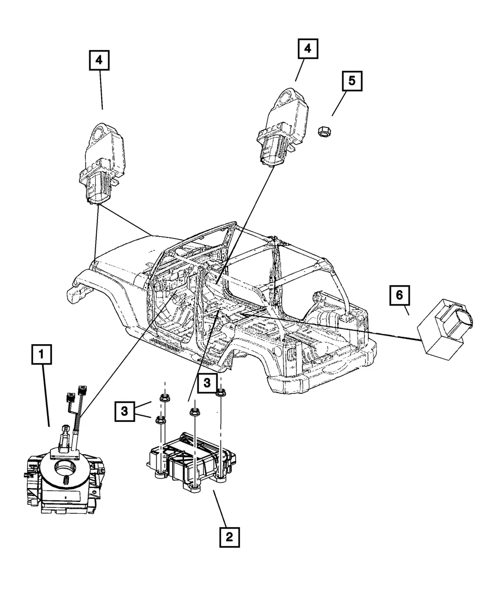 Occupant Restraint Module - Mopar (68148024AA)