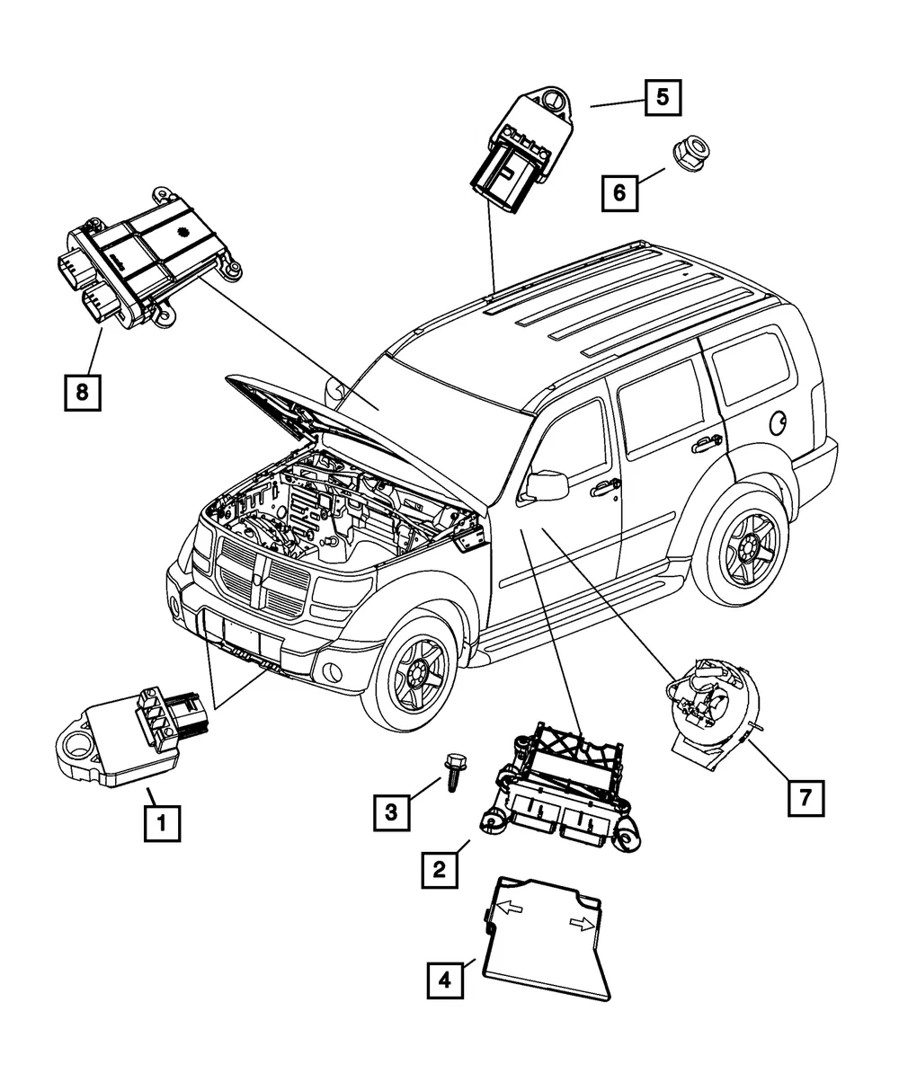 Occupant Restraint Module - Mopar (68148047AD)