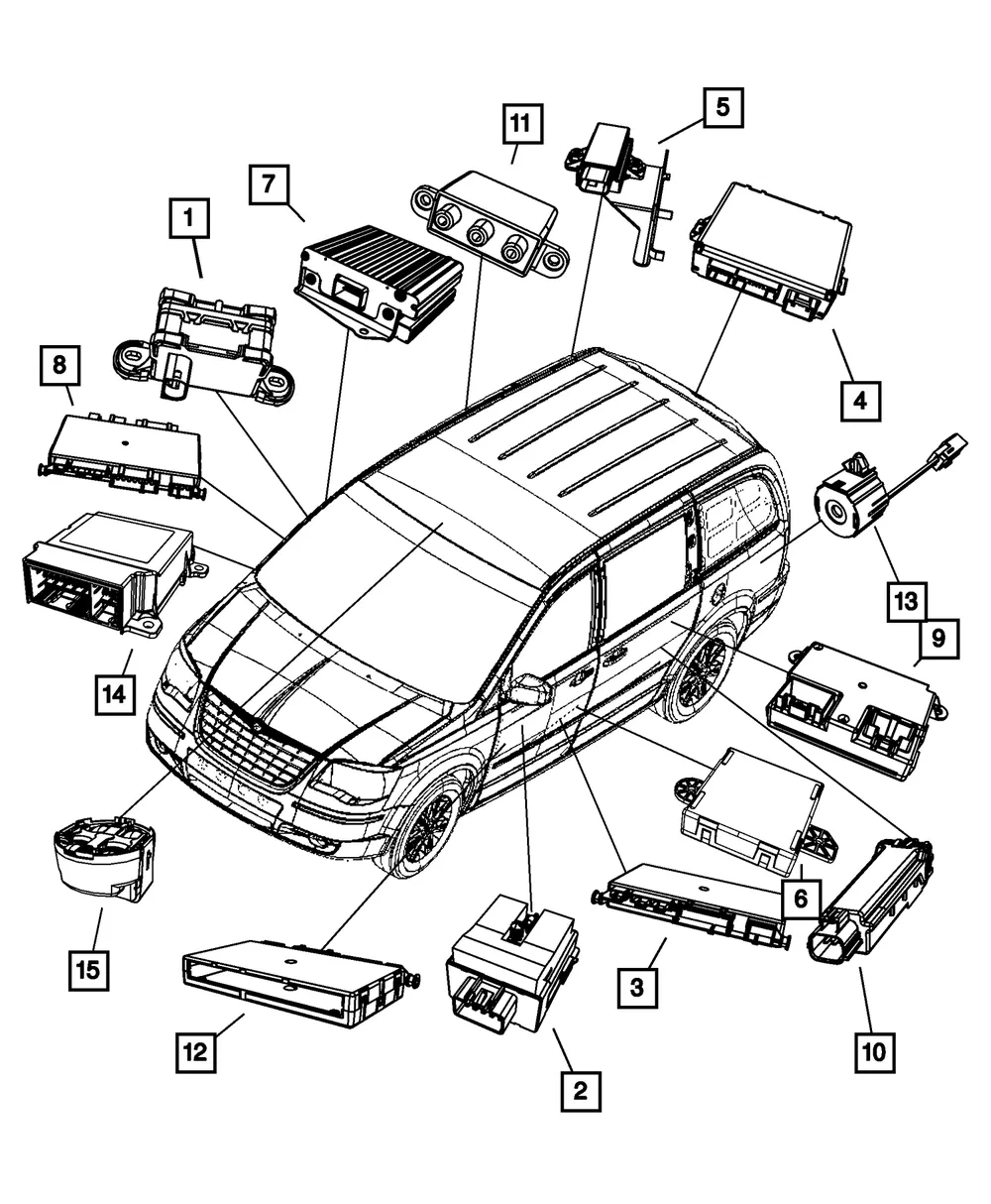 Occupant Restraint Module - Mopar (68148358aa)